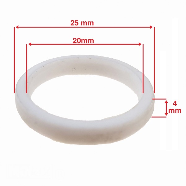 Begrenzingring (PVC) 20x25x4 Piaggio/China 4T (1) - Supertec