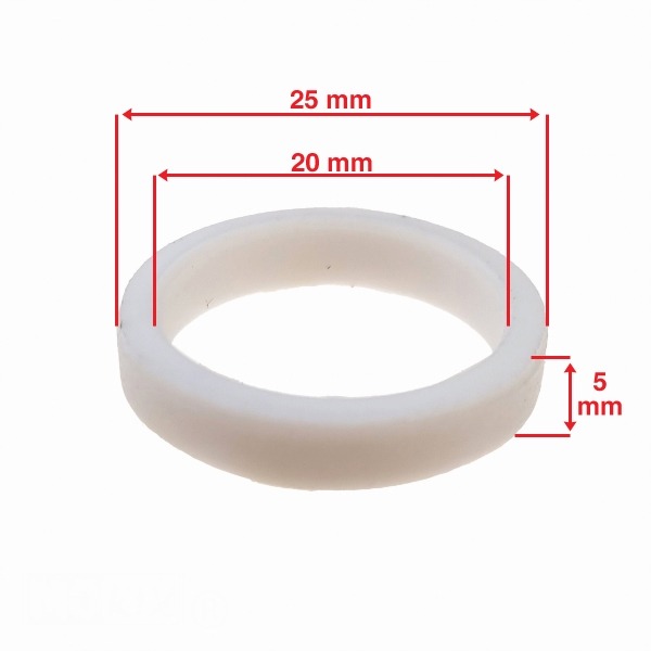 Begrenzingring (PVC) 20x25x5 Piaggio/China 4T (1) - Supertec