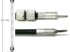 Kabel KM Teller VDO 85cm Zwart Supertec
