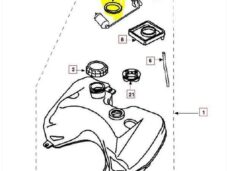 Benzinetank-Rubber Ring Peugeot 57x44x3mm (1) - Supertec