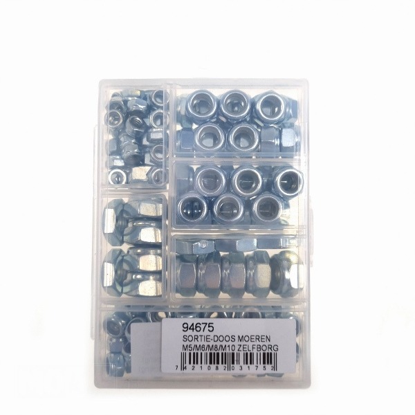 Sortie-Doos Moeren M5/M6/M8/M10 Zelfborgend (140) - Bollard