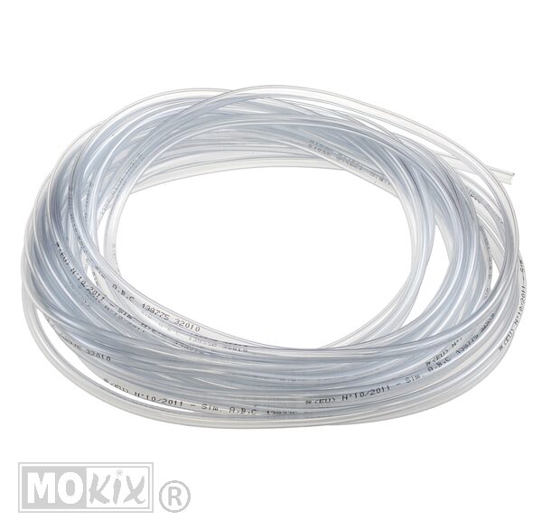 Benzineslang PVC 4x 7mm Transparant 10mtr