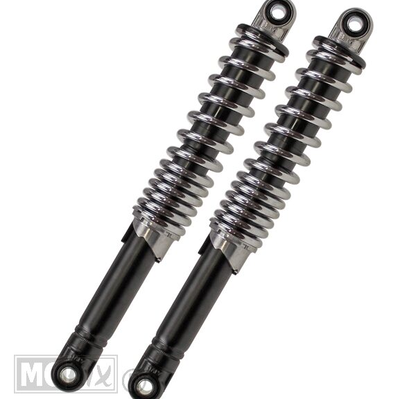 Schokbreker SET DIK 10mm Imca 360mm Zwart/Chroom