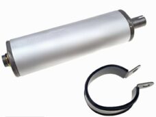 Uitlaatdemper 22mm Ovaal (Met Klem) Silex