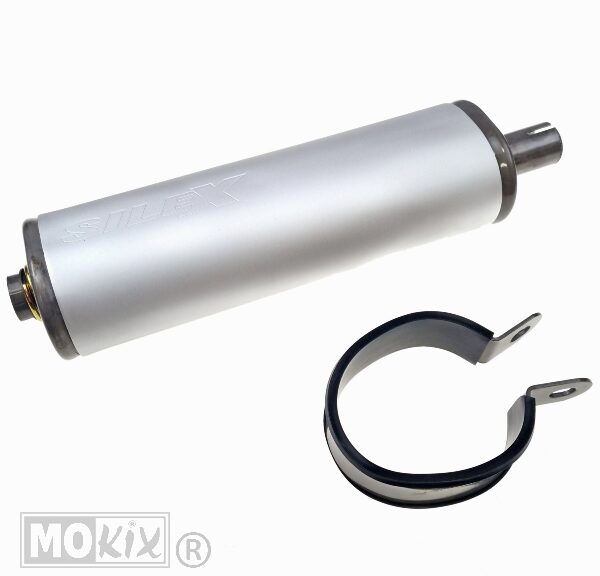 Uitlaatdemper 22mm Ovaal (Met Klem) Silex