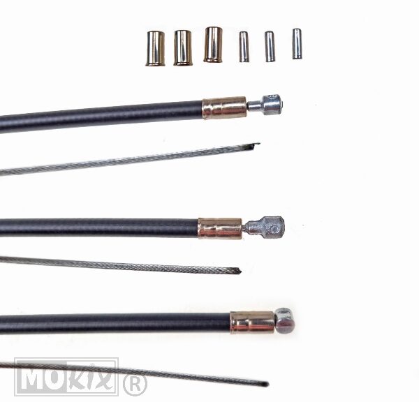 Kabel SET Solex 45>3800 3 Delig Zwart - Supertec
