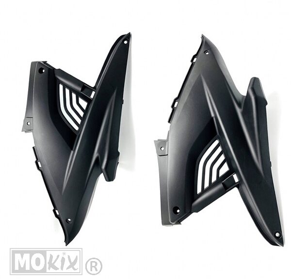 Treeplankscherm Yamaha Aerox OT SET L/R Zwart - MKX
