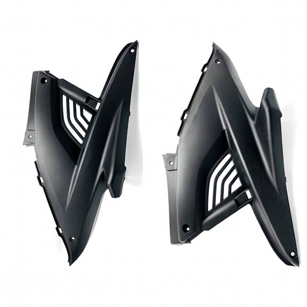 Treeplankscherm Yamaha Aerox OT SET L/R Zwart - MKX