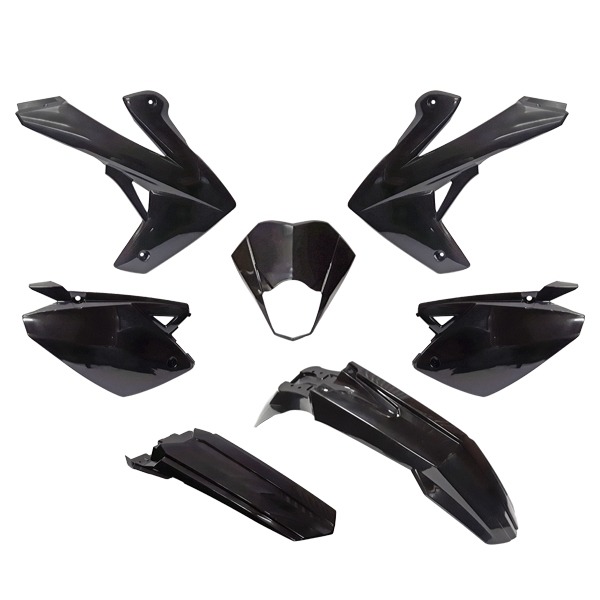 Plaatwerk KIT Rieju MRT 2009-2021 Zwart 7delig - MKX