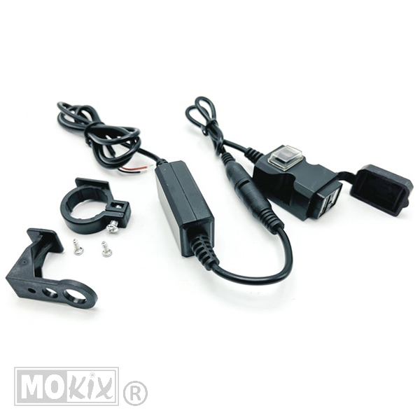 USB Stekker Opbouwunit DUO 5V -2.1A 5V-1A Elec