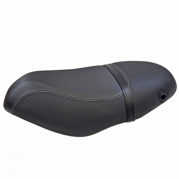Buddy Seat Piaggio ZIP00 4T Zwart/Witte Bies"