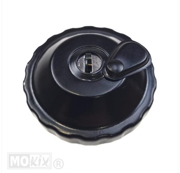 Tankdop Tomos A3/A35 30mm Zwart + Slot - Supertec