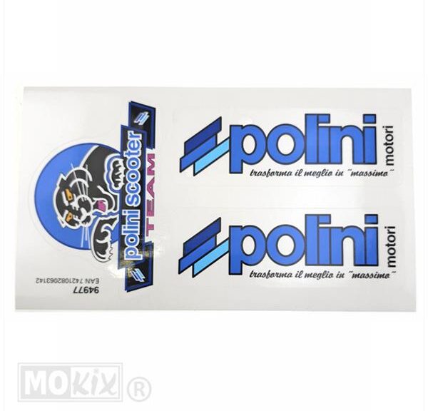 Polini Scooter Team Stickerset