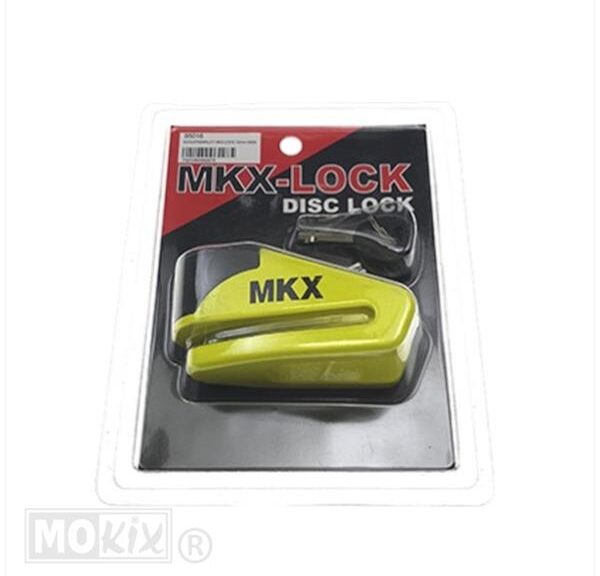 Schijfremslot MKX Lock Open" 10mm Geel"