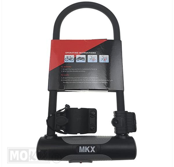 U-Lock / Beugelslot MKX-Lock 160x314 Zwart