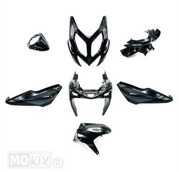 Plaatwerk KIT Yamaha Aerox 2013 Glans Zwart (7)