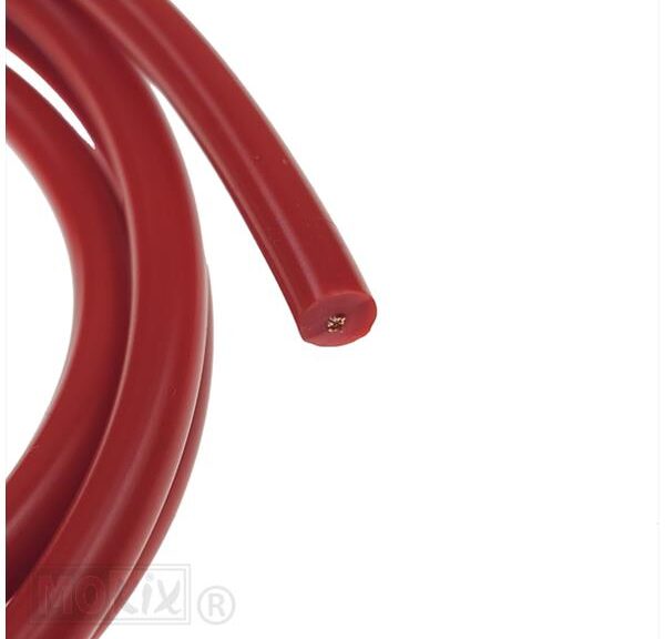 Bougie Kabel 5mm Racing Rood 1mtr Elec