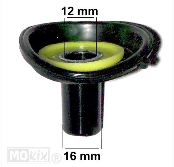 Gasschuif Membraan China 4T GY6 SET 16mm