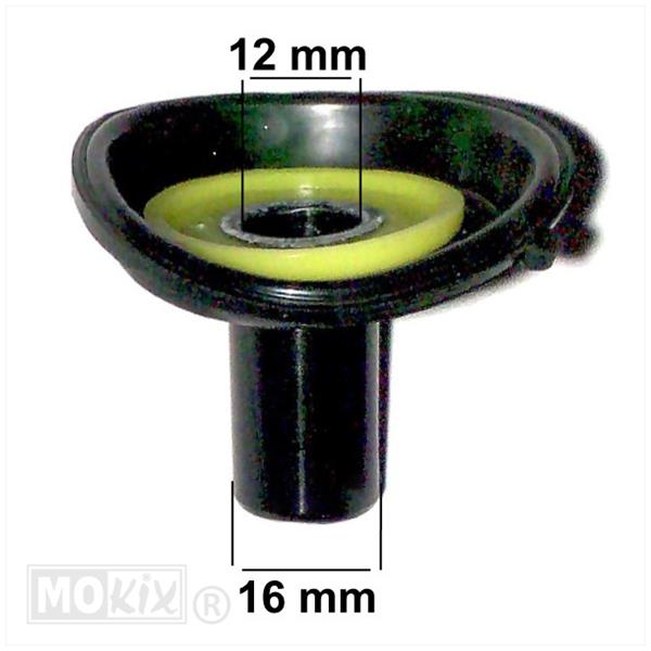 Gasschuif Membraan China 4T GY6 SET 16mm