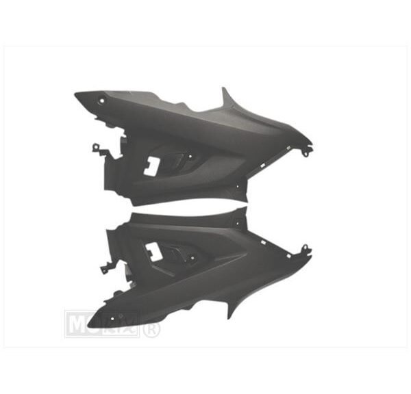 Treeplankscherm Yamaha Aerox 2013 SET L/R Zwart - MKX