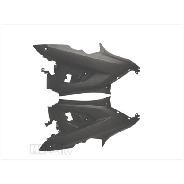 Treeplankscherm Yamaha Aerox 2013 SET L/R Zwart - MKX
