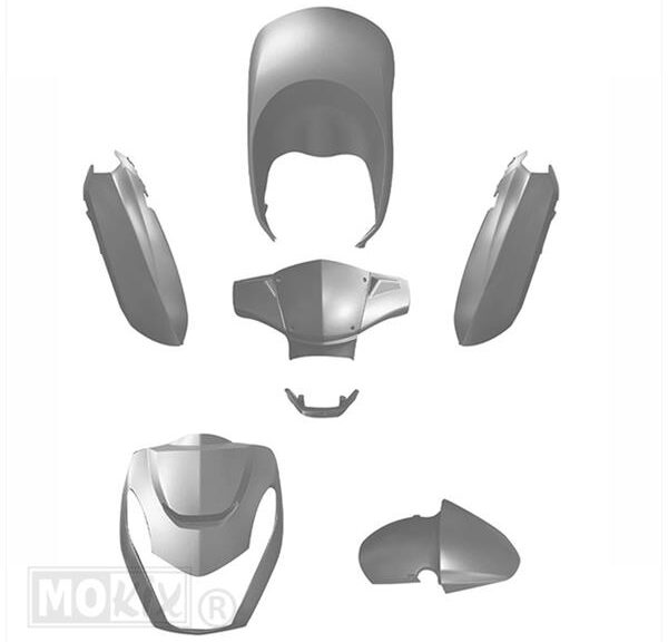 Plaatwerk KIT Peugeot Kisbee Nardo Grey 6delig