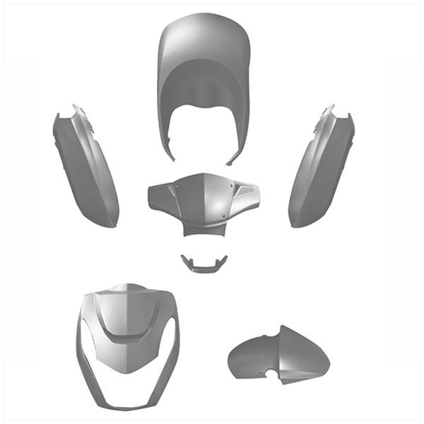 Plaatwerk KIT Peugeot Kisbee Nardo Grey 6delig