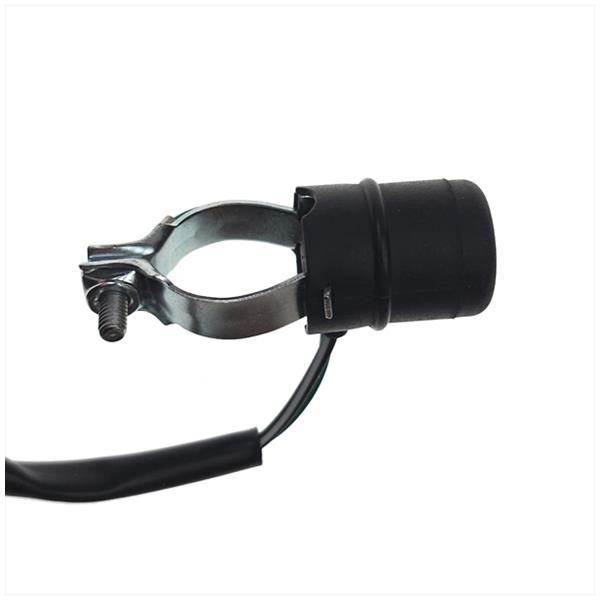 Stopknop MET Kabel 2dlg Zwart Rubber Klem (1)