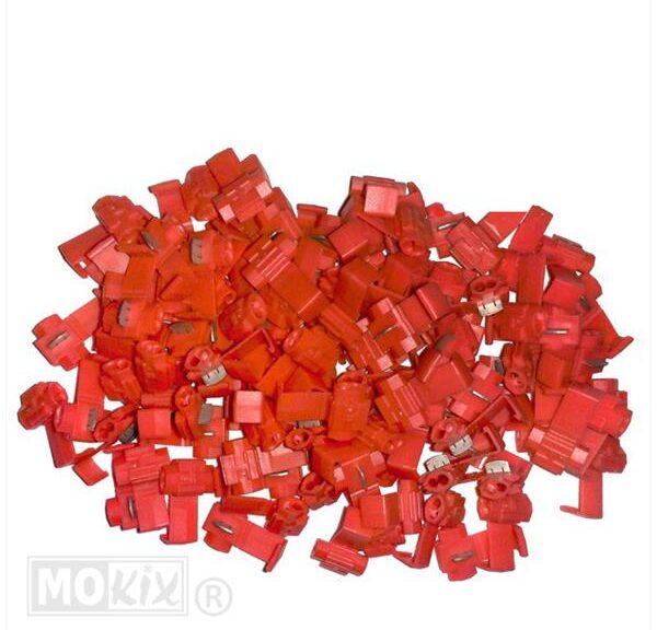Connector Blokken Scots  1mm-2.5mm Rood (10)