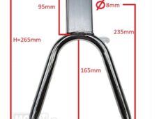 Middenstandaard Tomos Revival Chroom 27cm - IGM