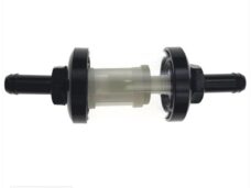 Benzinefilter UNI 7mm Aansl.Transparant Zwart - Supertec