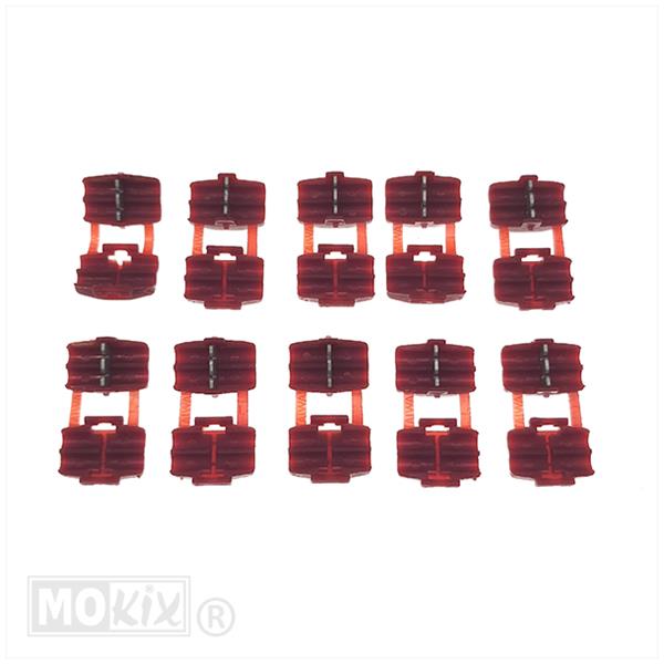 Connector Blokken Scots 0.5mm-1mm Rood (10)