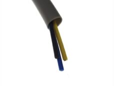 Lichtsnoer 3-ADERIG 0.5mm Grijze Hoes 2mtr
