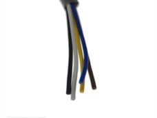 Lichtsnoer 5-ADERIG 0.5mm Grijze Hoes 1mtr