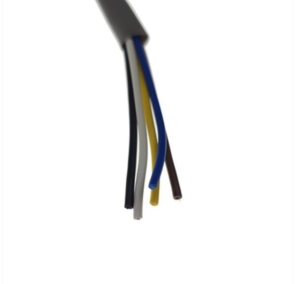 Lichtsnoer 5-ADERIG 0.5mm Grijze Hoes 1mtr