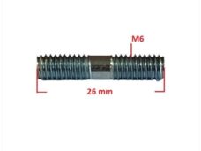 Uitlaat Tapeind SET UNI M6x26 Compleet (2) SP