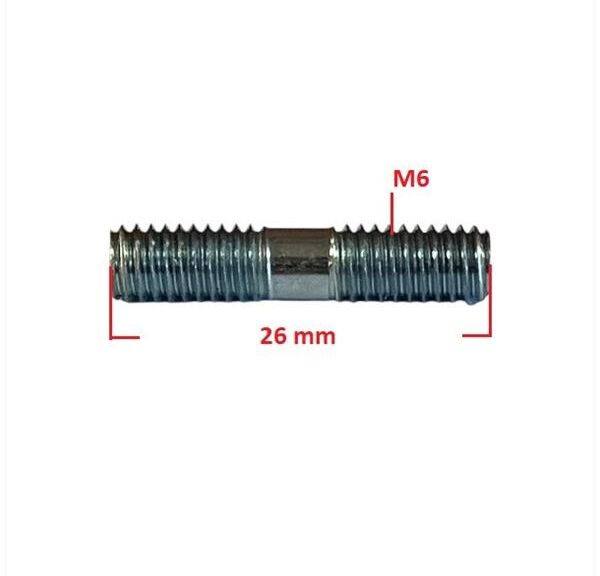 Uitlaat Tapeind SET UNI M6x26 Compleet (2) SP