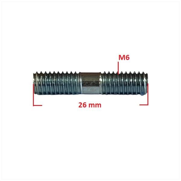 Uitlaat Tapeind SET UNI M6x26 Compleet (2) SP