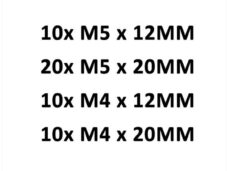 Parkerset Staal m4/m5 12/20mm Sortie 50stuks Zwart