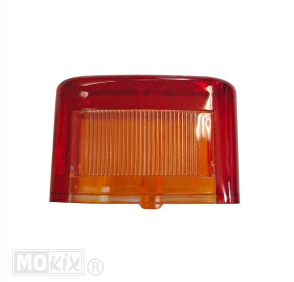 Achterlicht Glas Simson Rechthoek Oranje/Rood CE