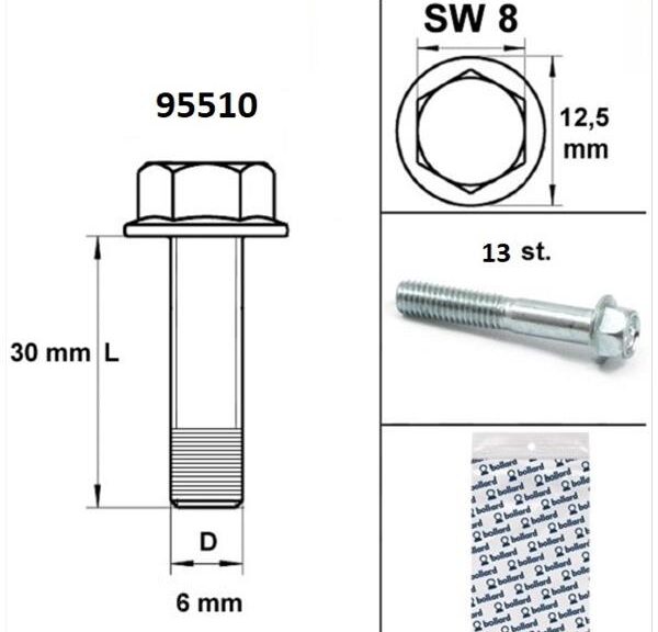 Carterdeksel Boutset Piaggio 2T/4T Blank (13) - Bollard