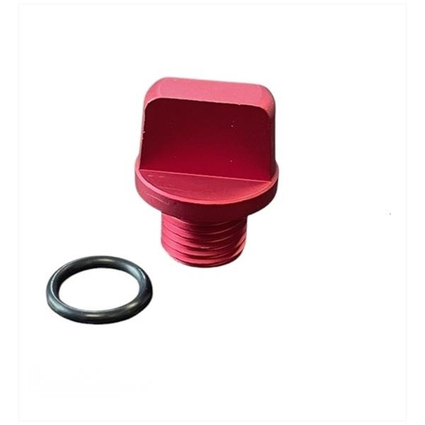 Olievulplug Minarelli Scooter Aluminium Rood