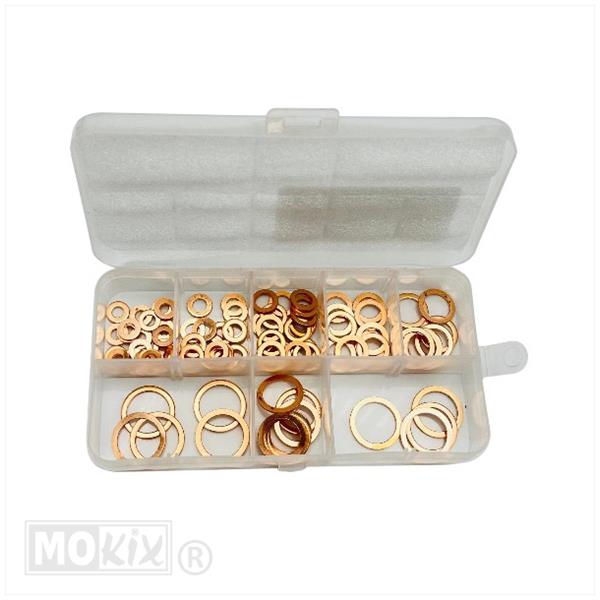 Sortie-Doos Messingringen 4 t/m14mm 1010st