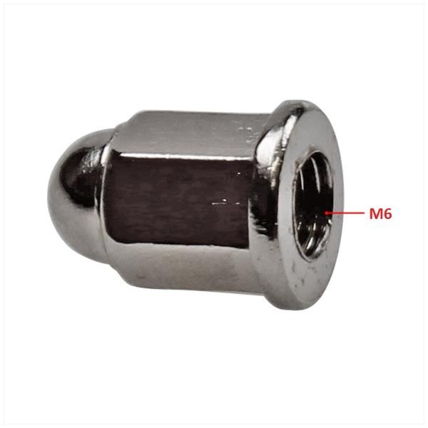 Cilinder KOP Moer UNI Bolkop 6mm Set (4)
