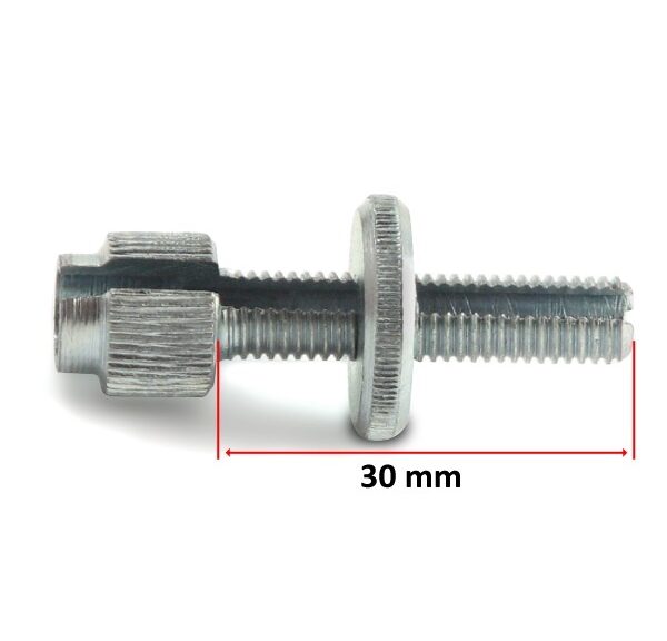Kabelstelbout M7 MET Gleuf Lang Aluminium 30mm (1)