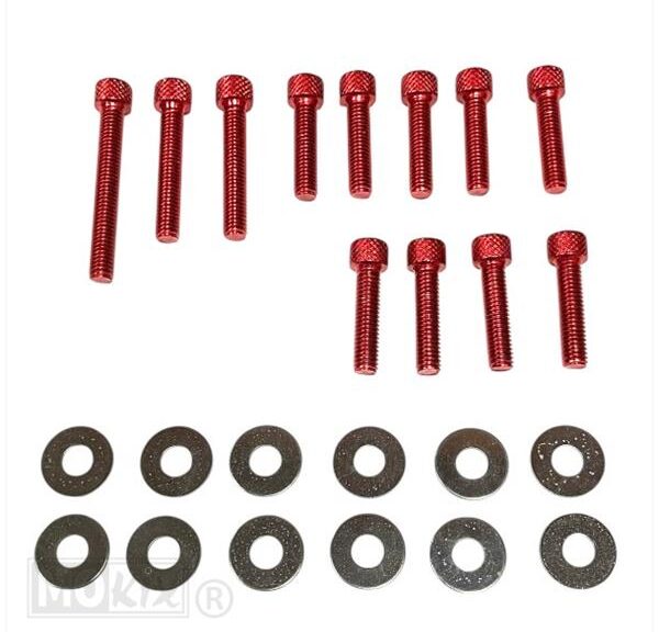 Carterdeksel Boutset Minarelli Horz/Vert ALU Rood