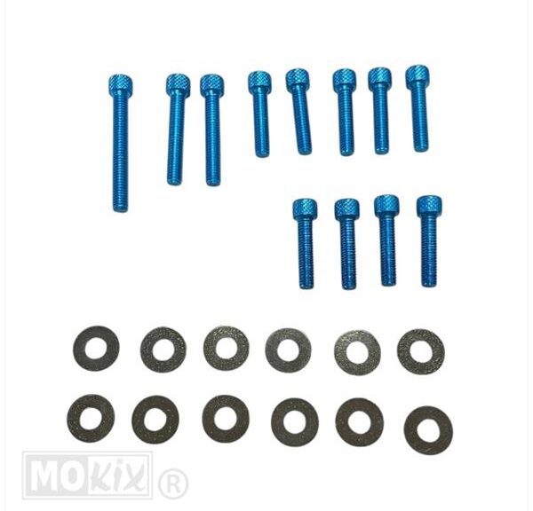 Carterdeksel Boutset Minarelli Horz/Vert ALU Blauw