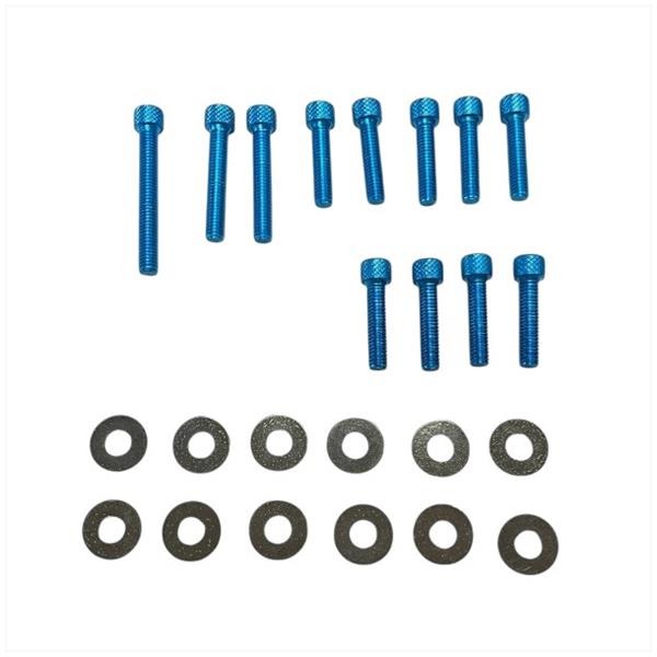 Carterdeksel Boutset Minarelli Horz/Vert ALU Blauw