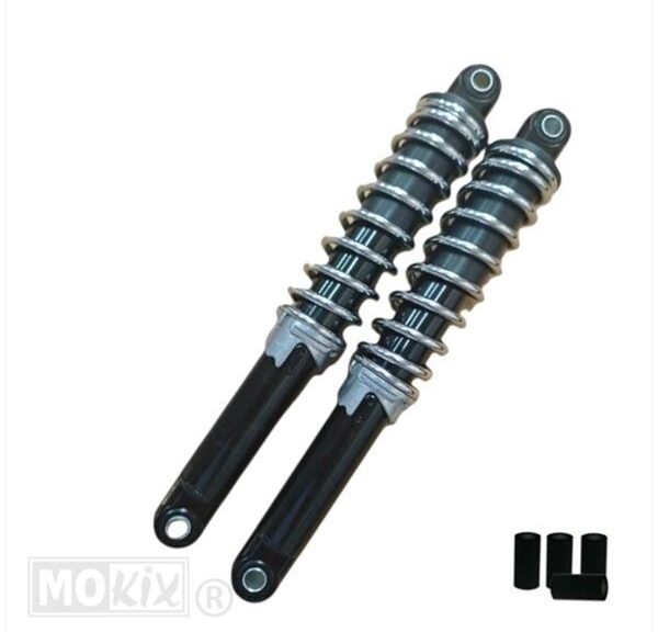 Schokbrekerset MKX Autom. 320mm Zwart/Chroom