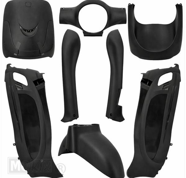 Plaatwerk KIT SYM Fiddle II MAT Zwart 8dlg